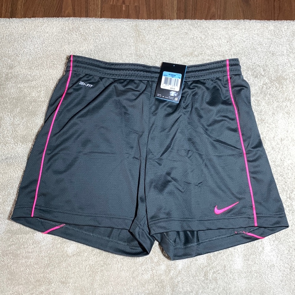 New Nike Dry-fit Shorts - Black & Pink - Size Medium